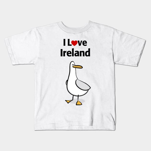 I Love Ireland Kids T-Shirt by MonkeyTshirts